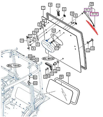 Mahindra Tractor Wiper Blade 16997035100 Mahindra