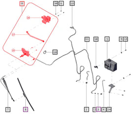 Mahindra Tractor Wiper Motor Assembly 007708524U91 Mahindra