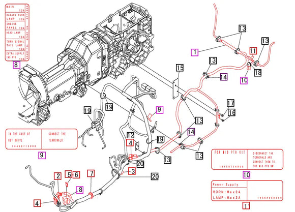 Mahindra Tractor Wiring Harness 19460711001 Mahindra Direct Parts