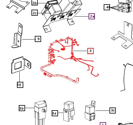 Mahindra Tractor Wiring Harness Dashboard E007701984D92 Mahindra Direct Parts
