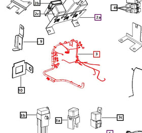 Mahindra Tractor Wiring Harness Dashboard E007701984D92 Mahindra Direct Parts