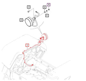 Mahindra Tractor Wiring Harness Fender Rh Right 007705314V91 Mahindra Direct Parts