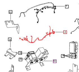 Mahindra Tractor Wiring Harness Front Bottom Engine E007701983D91 Mahindra Direct Parts
