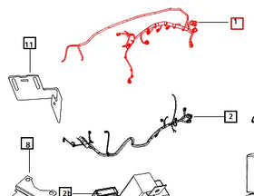 Mahindra Tractor Wiring Harness Front Top Engine E007701982D91 Mahindra Direct Parts
