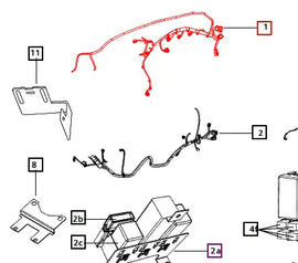 Mahindra Tractor Wiring Harness Front Top Engine E007701982D92 Mahindra Direct Parts