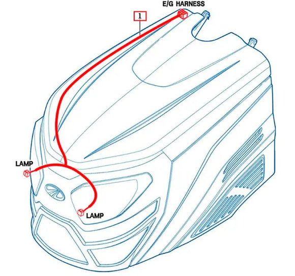 Mahindra Tractor Wiring Harness Headlamp 11106685001 Mahindra Direct Parts