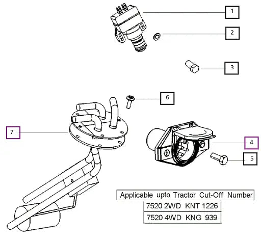 Mahindra Tractor Wiring Harness Platform 7520 007700207D91 Mahindra Direct Parts