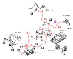 Mahindra Tractor Wiring Harness Rear 19020731000 Mahindra Direct Parts