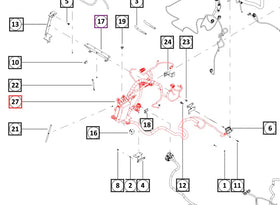 Mahindra Tractor Wiring Harness Scuttle 007709762U91 Mahindra Direct Parts