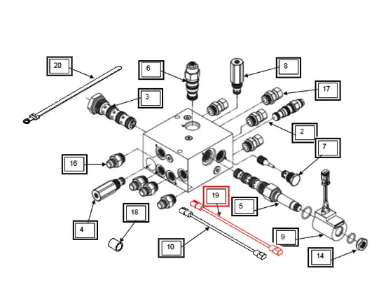 Mahindra Tractor Wiring Harness, 8’ KMW14101067 Mahindra Direct Parts