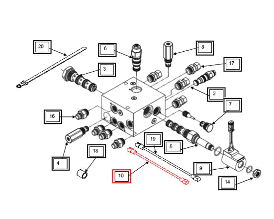 Mahindra Tractor Wiring Harness, 9’7” KMW14101034 Mahindra Direct Parts