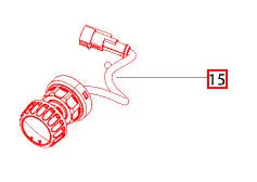 Mahindra Tractor Work Light Switch (2 Way) 007704469U2 Mahindra Direct Parts