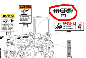 Mahindra Tractor mCRD Decal 12299010080 Mahindra Direct Parts