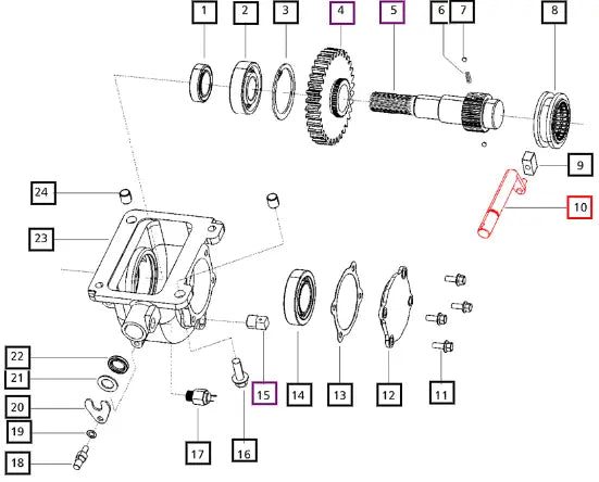 Mahindra Transfer Case Arm 000016303P04 Mahindra Direct Parts