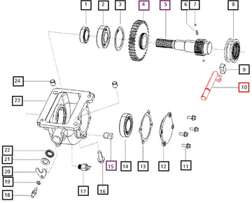 Mahindra Transfer Case Arm 000016303P04 Mahindra Direct Parts