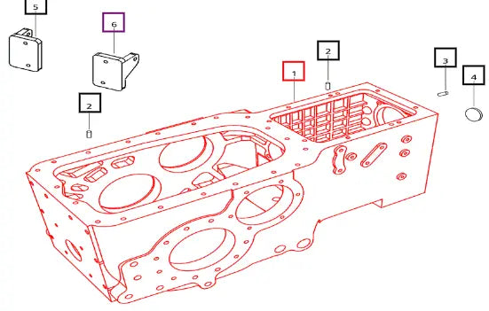 Mahindra Transmission Case - H1 4Wd E006510625B1 Mahindra Direct Parts