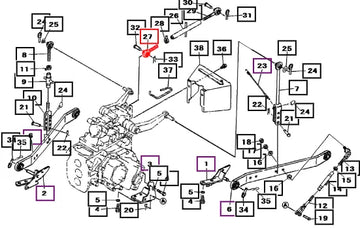 Mahindra Turnbuckle Adjuster 19643038AG0 Mahindra Direct Parts