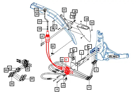 Mahindra Valve Assy , Joystick 85833005000 Mahindra Direct Parts
