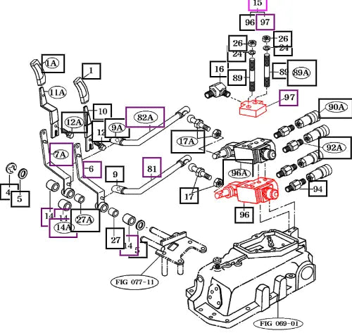 Mahindra Valve Assy,2p, Aux Ext 13305080150 Mahindra Direct Parts