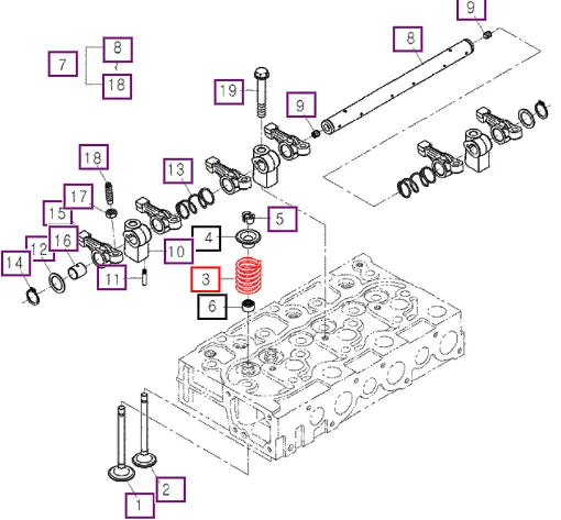 Mahindra Valve Spring 1522113242 Mahindra Direct Parts
