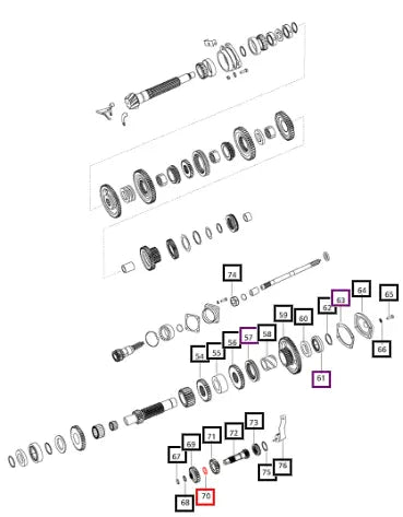 Mahindra Washer Thrust Rev. Assy. H1-4Wd E006510719B1 Mahindra Direct Parts