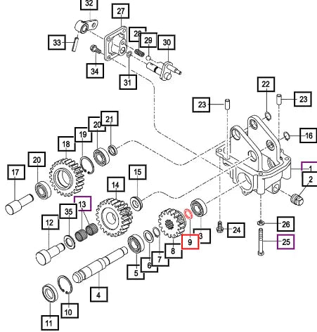 Mahindra Washer, 17X25X3  2810Hst 14722710090 Mahindra Direct Parts