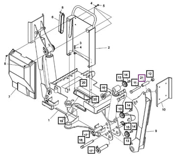 Mahindra Washer, Brb 8,4 X 16 5013101ALO Mahindra Direct Parts