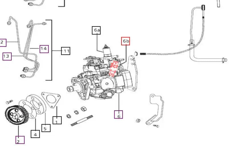 Mahindra tractor Fuel Shut Off Solenoid 006004935B1 Mahindra