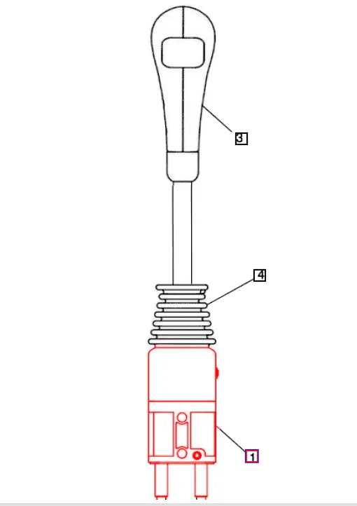 Mahindra tractor Joystick Without Cables KMW14083112 Mahindra
