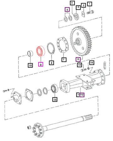 NLA Mahindra Bearing Ball Rear Axle - Inner 003069349R91 Mahindra Direct Parts