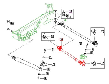 NLA Mahindra Roxor NLA Connecting Tie Rod Short Mahindra