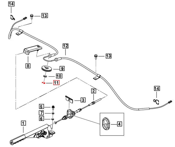 Mahindra Roxor Parking Brake Pulley C Clip 0068362 Mahindra