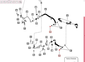 Power Steering Banjo Bolt 5145 Mahindra