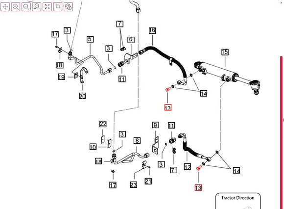 Power Steering Banjo Bolt 5145 Mahindra