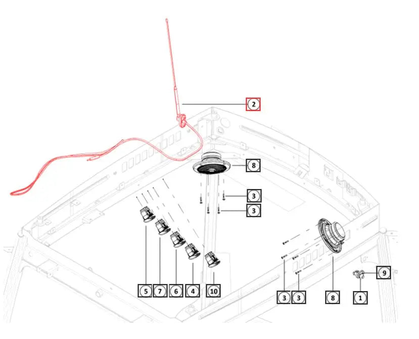 Radio Antenna H07708770U91 Mahindra Direct Parts