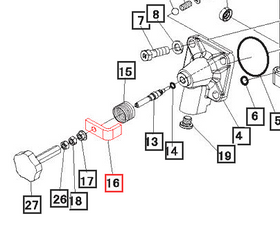 Mahindra Tractor Hydraulic Lift Knob Stopper 19471930AG0 Mahindra Direct Parts