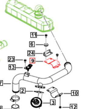 Mahindra Roxor Bracket Air Intake Upper 0313AB1140N Mahindra Direct Parts