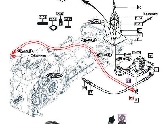 Mahindra Tractor Hydraulic Hose 1530 14525152331 Mahindra Direct Parts