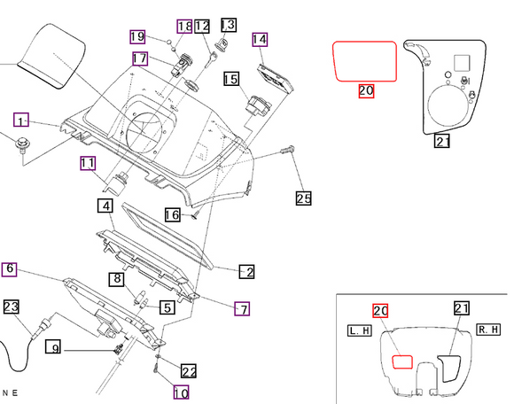 Mahindra Tractor Dash Cover Decal 19572949000 Mahindra Direct Parts