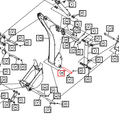 Mahindra Tractor Pin, 1 X 8-1/2 Long AME849106 Mahindra Direct Parts