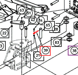 Mahindra Tractor Backhoe Retainer Pin AME013473 Mahindra Direct Parts