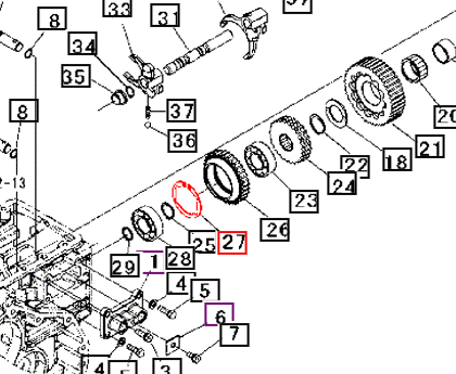 Mahindra Tractor C-ring 07410006201 Mahindra Direct Parts