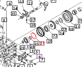 Mahindra Tractor C-ring 07410006201 Mahindra Direct Parts