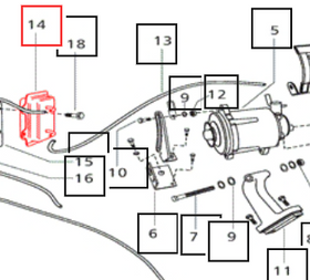 Mahindra Tractor Vacuum Reservoir 006003985C1 Mahindra Direct Parts