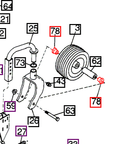 Mahindra Tractor Mower 3/4 X 1.415 Flanged Bearing WMM65577 Mahindra Direct Parts