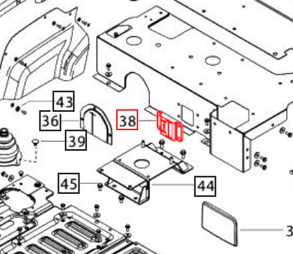 Mahindra Tractor 4WD Cut Out Cover 007545080C1 Mahindra Direct Parts