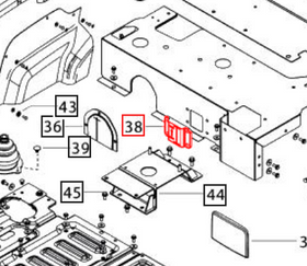 Mahindra Tractor 4WD Cut Out Cover 007545080C1 Mahindra Direct Parts