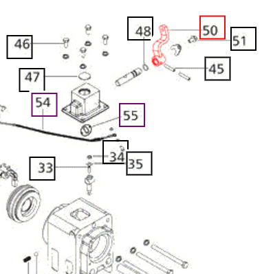 Mahindra Tractor Actuating Lever Direction Control 007535379C1 Mahindra Direct Parts