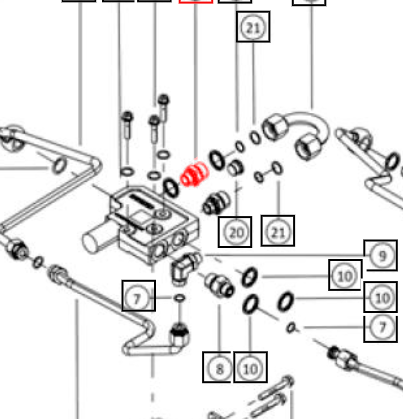 Mahindra Tractor Hydraulic Adapter 007219069N01K2 Mahindra Direct Parts