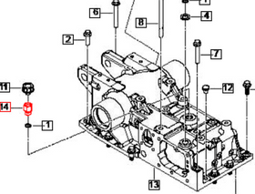 Mahindra Tractor Adaptor for Breather 007207274V1 Mahindra Direct Parts
